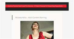 Desktop Screenshot of mistressadira.com